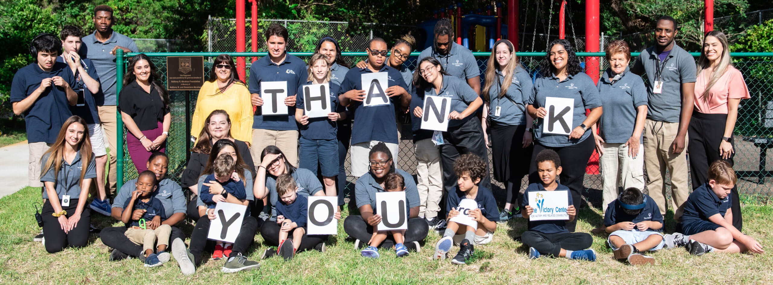 The Victory Center students say thank you!